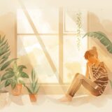 生きづらさを抱える女性のイラスト