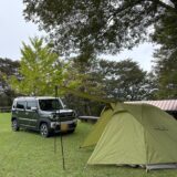 雨キャンプの様子を写した写真