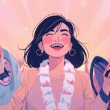 40代女性が推し活する様子