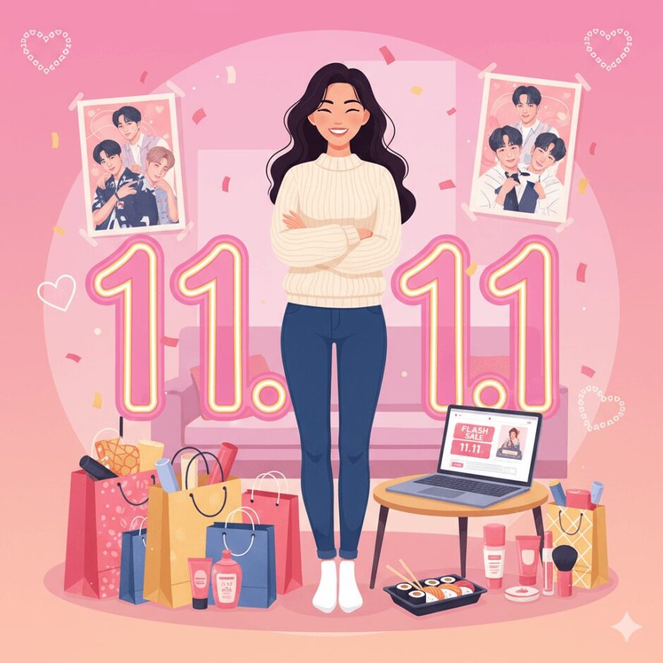 独身の日を楽しむ女性