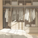 シンプルな部屋のクローゼット