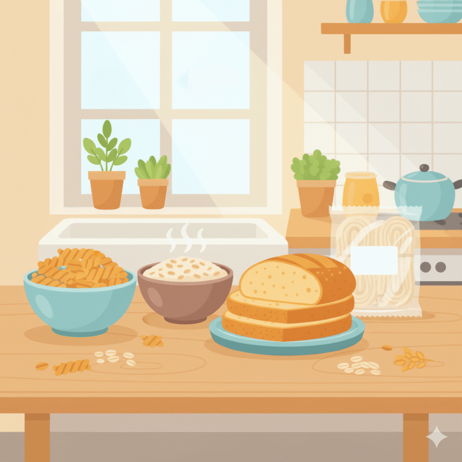 米やパンなどの主食