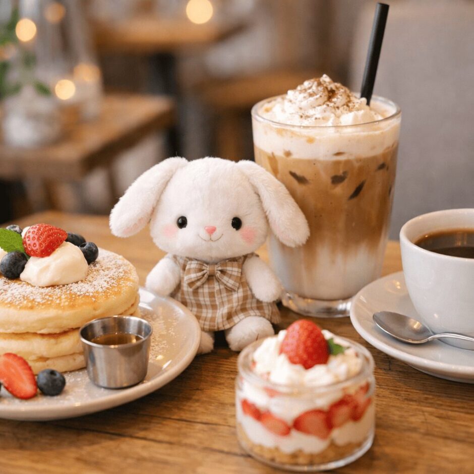 カフェでぬい活