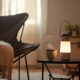 キャンプギアを日常生活に使っているリビング