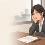 転職を悩む女性